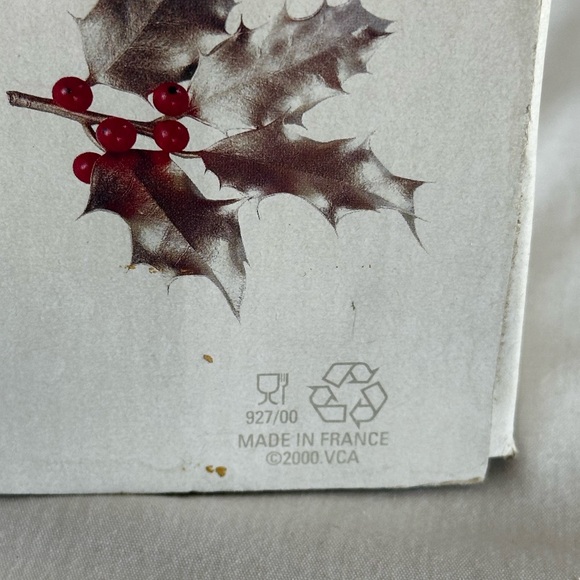 CRISTAL D’ARQUES 2CHAMPAGNE FLUTES NOEL FESTIVE CHRISTMAS - Picture 7 of 16